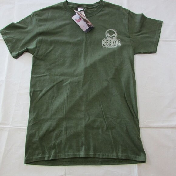 2 Pc Chris Kyle Frog Foundation Men's SM Short Sleeve Graphic T-Shirts Military - Picture 2 of 5
